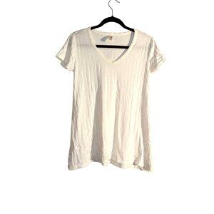 Lovecappella short  Sleeve  White Casual top  Size Small